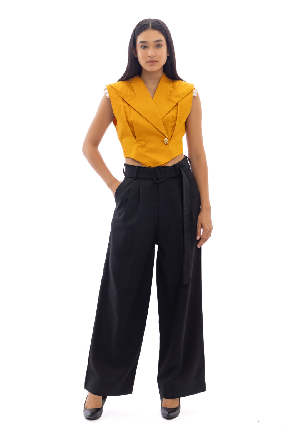 The Structured Mustard Vest - Image 2
