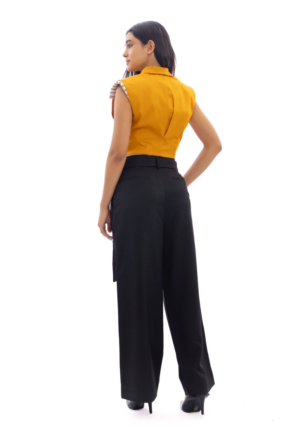 The Structured Mustard Vest - Image 4